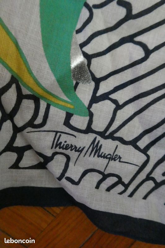 Foulard mugler coton poisson exotique (image 3)
