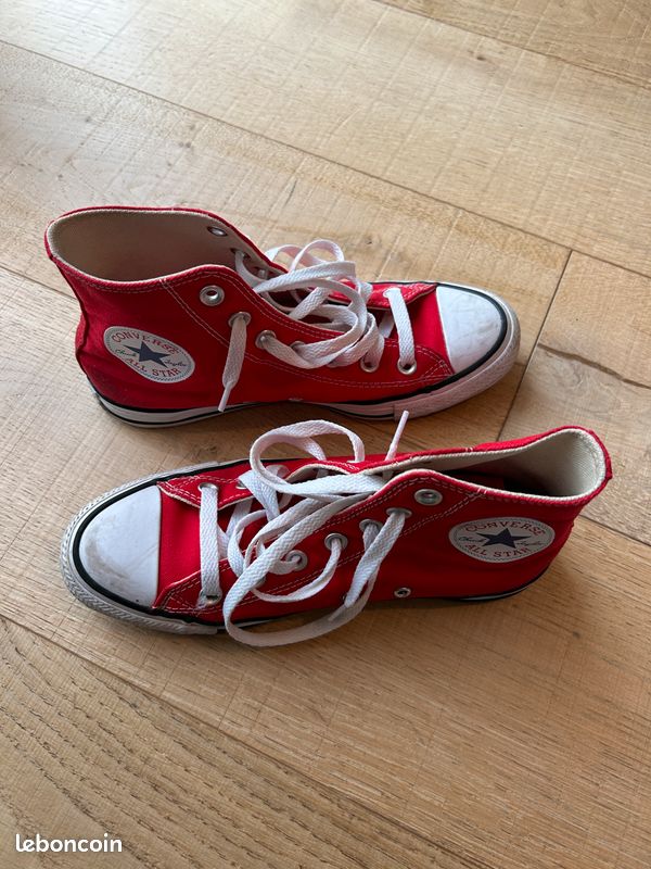 Baskets Montantes Converses Hautes Rouges Converse Baskets