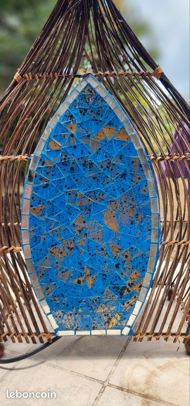 Lampe mosaïque bleue + ampoule connectée (image 2)
