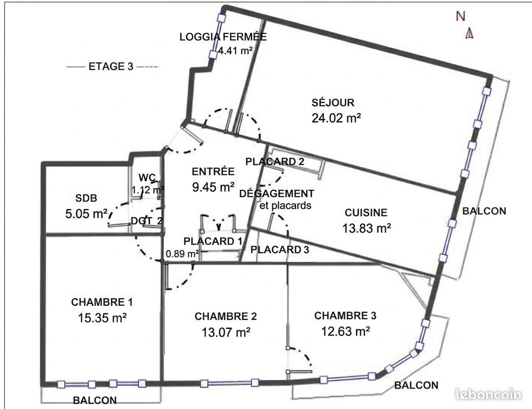 Appartement 5 pièces 100 m² (image 17)