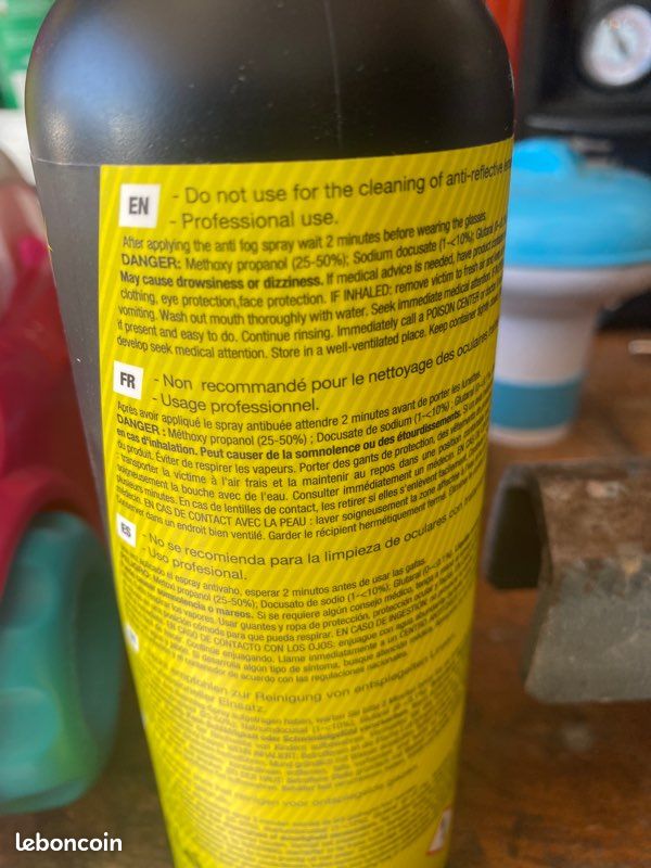 Spray Anti-buée Bolle B-CLEAN 500 Ml – Sans Alcool, Sans Ammoniaque, Pour Lunettes De Sécurité Et écrans