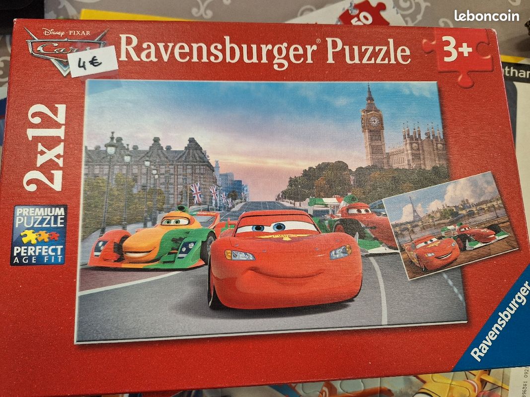 Lot 2 Puzzles Cars (image 1)
