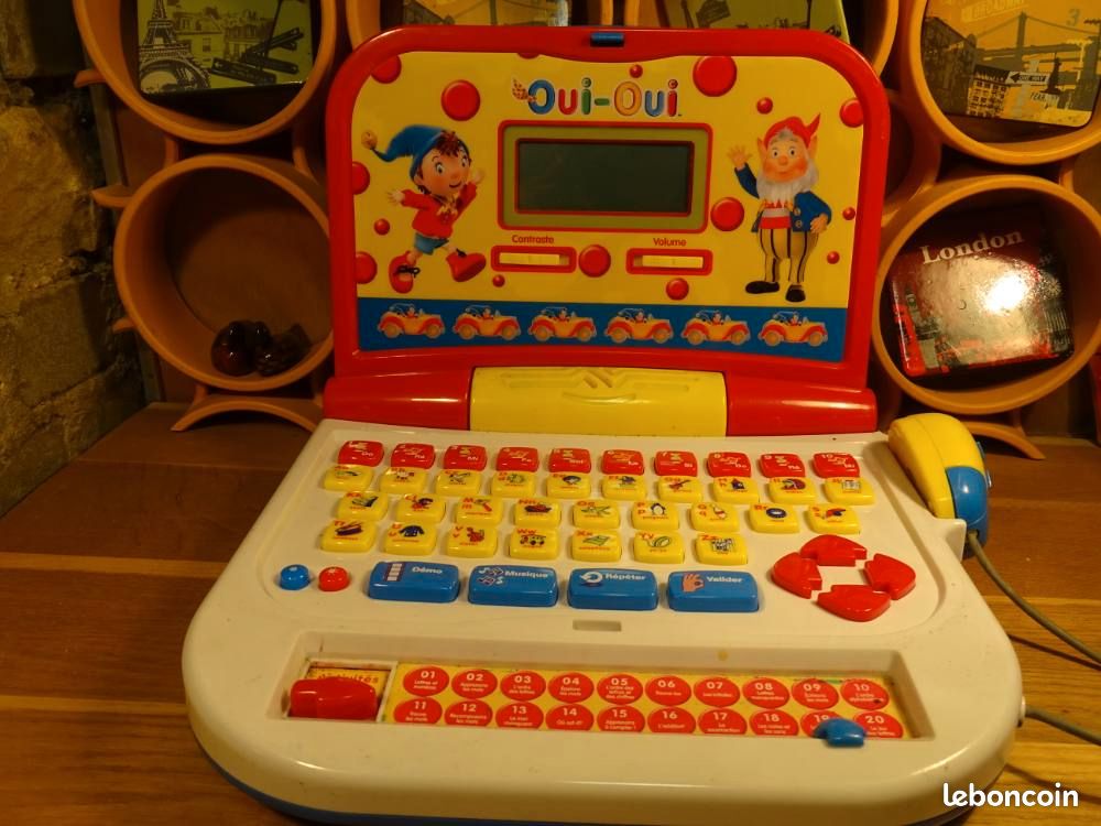Clementoni Baby Mini Ordinateur – Portable éducatif 12-36 Mois – 8 Touches Interactives + Miroir – Sans écran