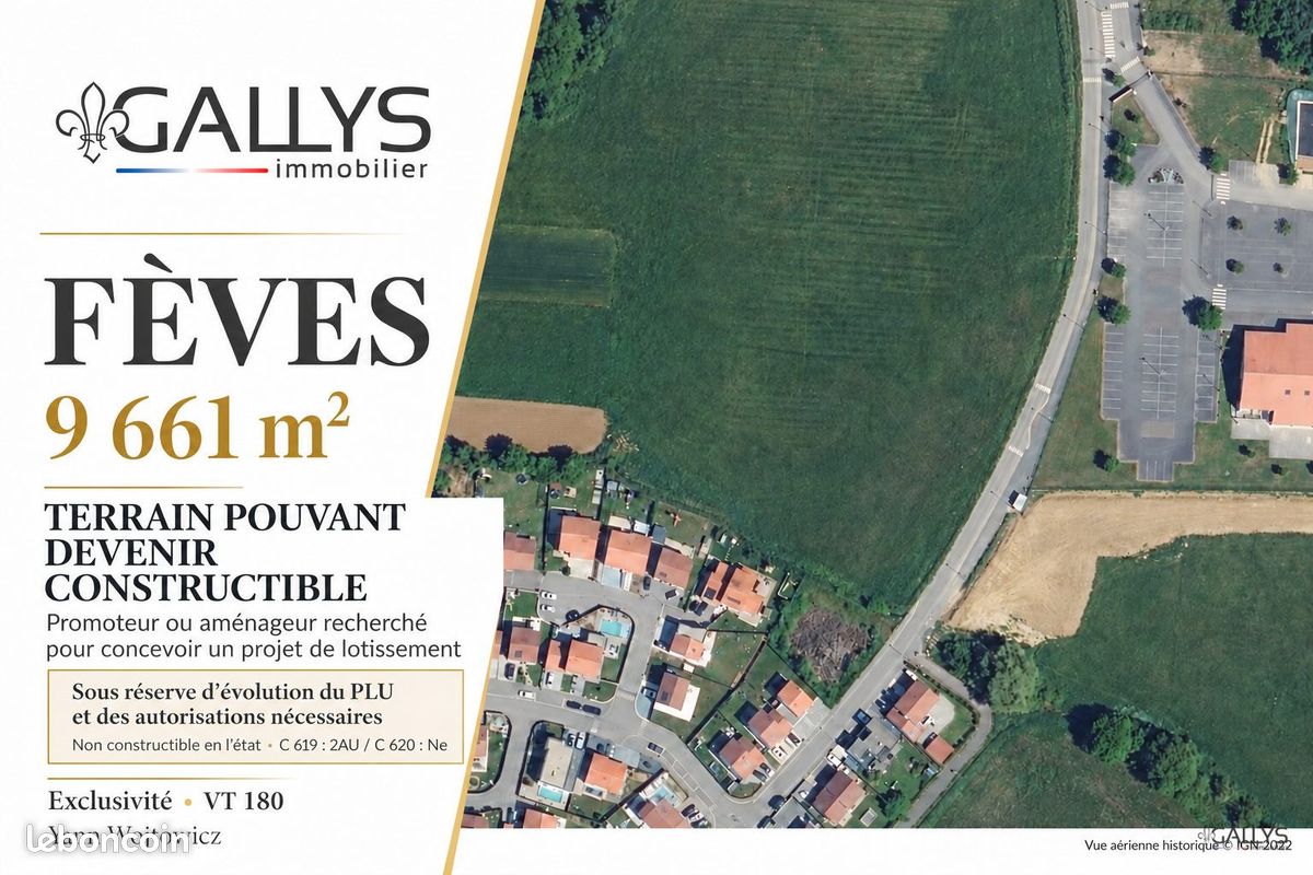Terrain 9661 m² · à Fèves · 9 661 m² · 950 000 €
