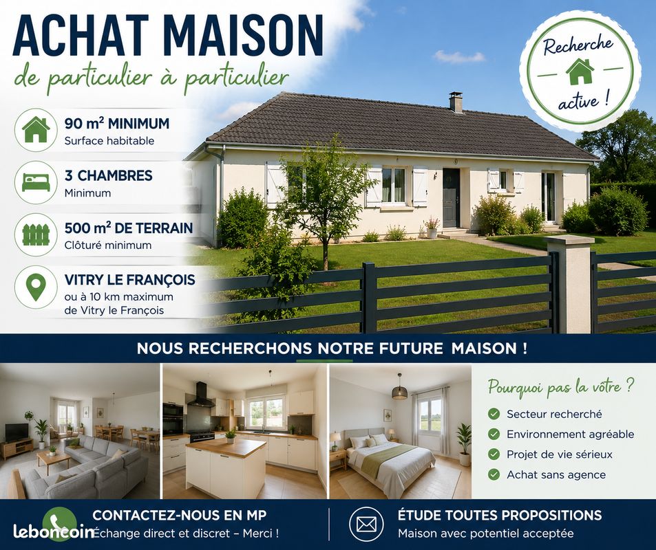 Maison 5 pièces 90 m² · à Vitry-le-François · 90 m² · 100 000 €