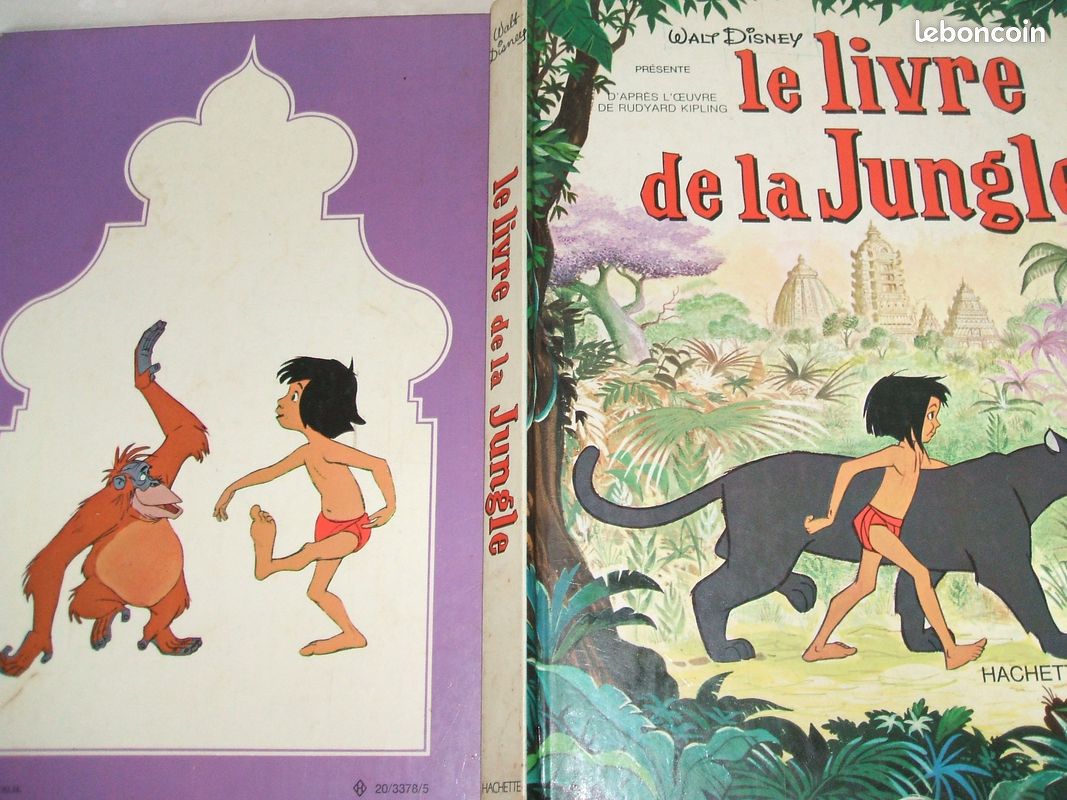 Walt disney présente le livre de la jungle / de 1968 / hachette (image 1)