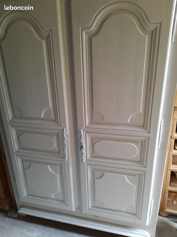 Belle armoire chene massif lazuré (image 2)