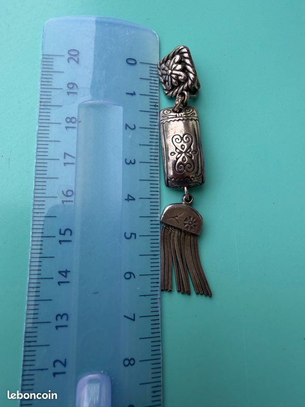 Boucles oreilles clip argent Gas (image 3)