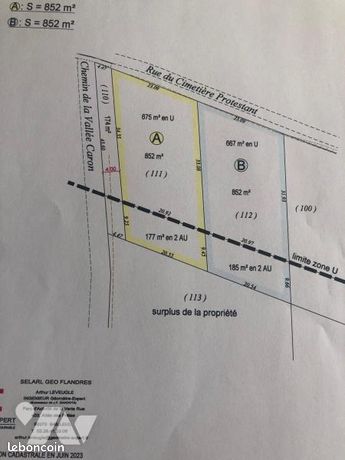 Terrain 852 m² HARGICOURT