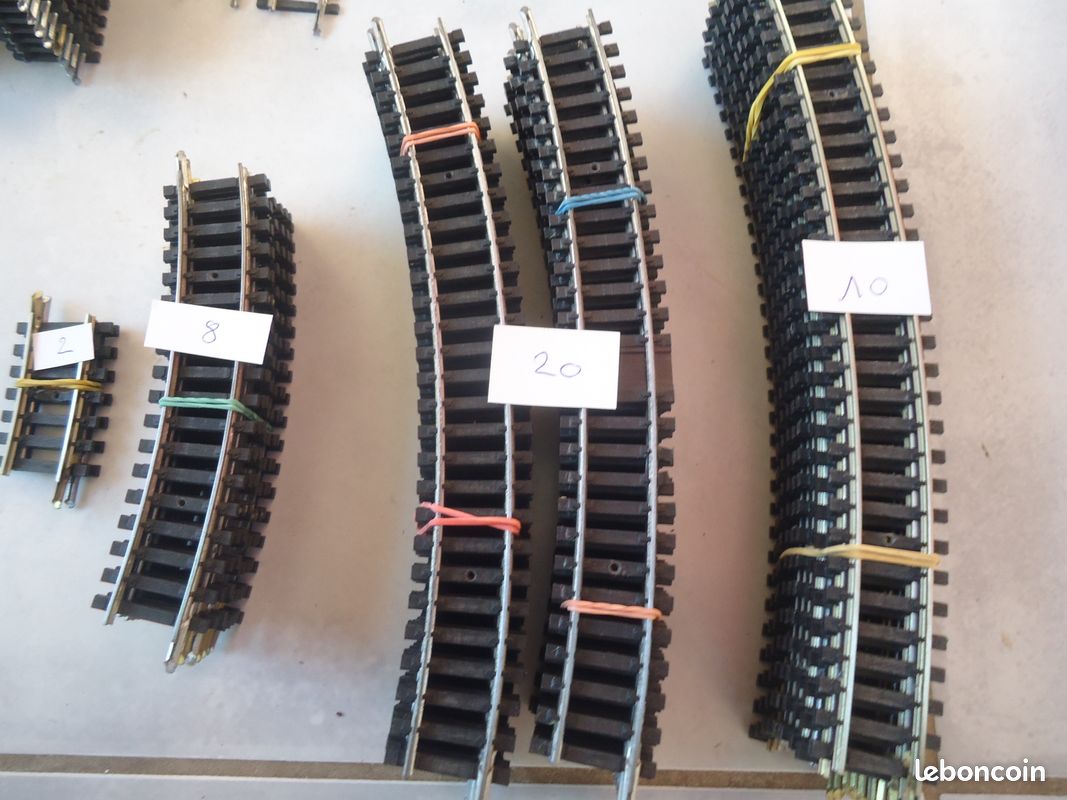 Lot De Rails VB HO – Droits, Courbes, Aiguillages – 2 électriques, 2 Manuels – Vintage Années 50