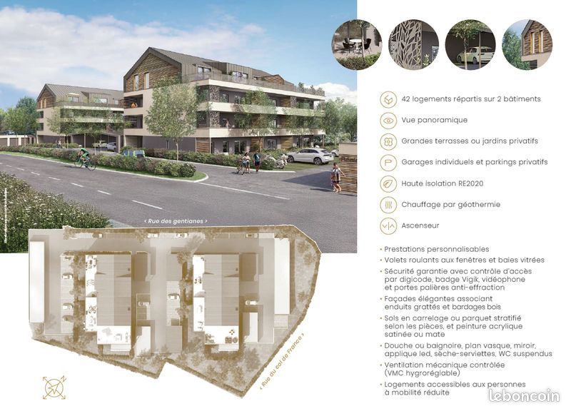 Appartement 4 pièces 78 m² · à Villers-le-Lac · 78 m² · 349 000 €