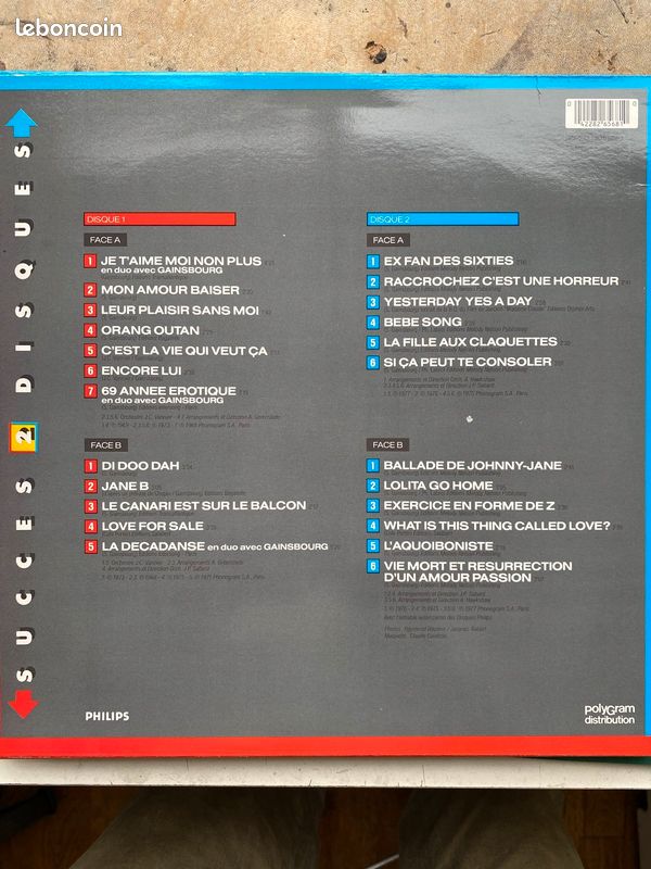 Double disque vynil Jane BIRKIN (image 2)