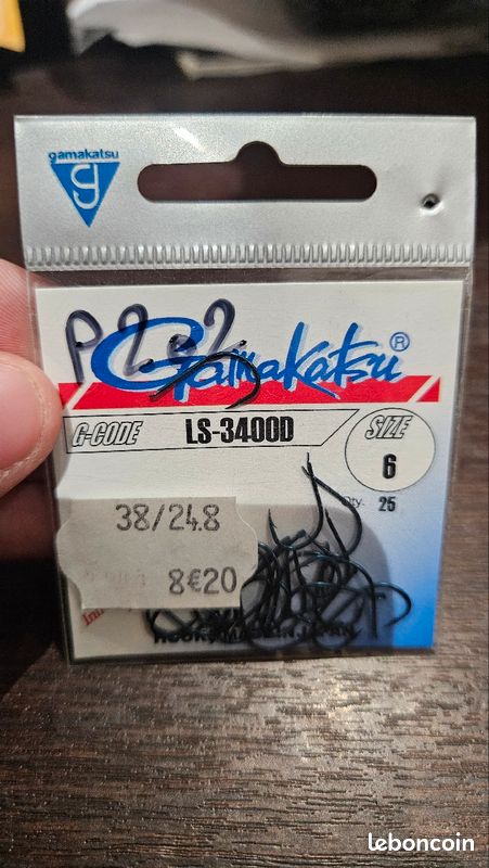 Gamakatsu LS 1810B | # 6 | 25pcs | Hameçon