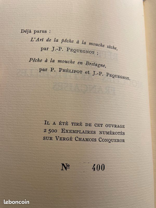 Pêche à la mouche répertoire des mouches artificielles françaises JP Pequegnot (image 2)