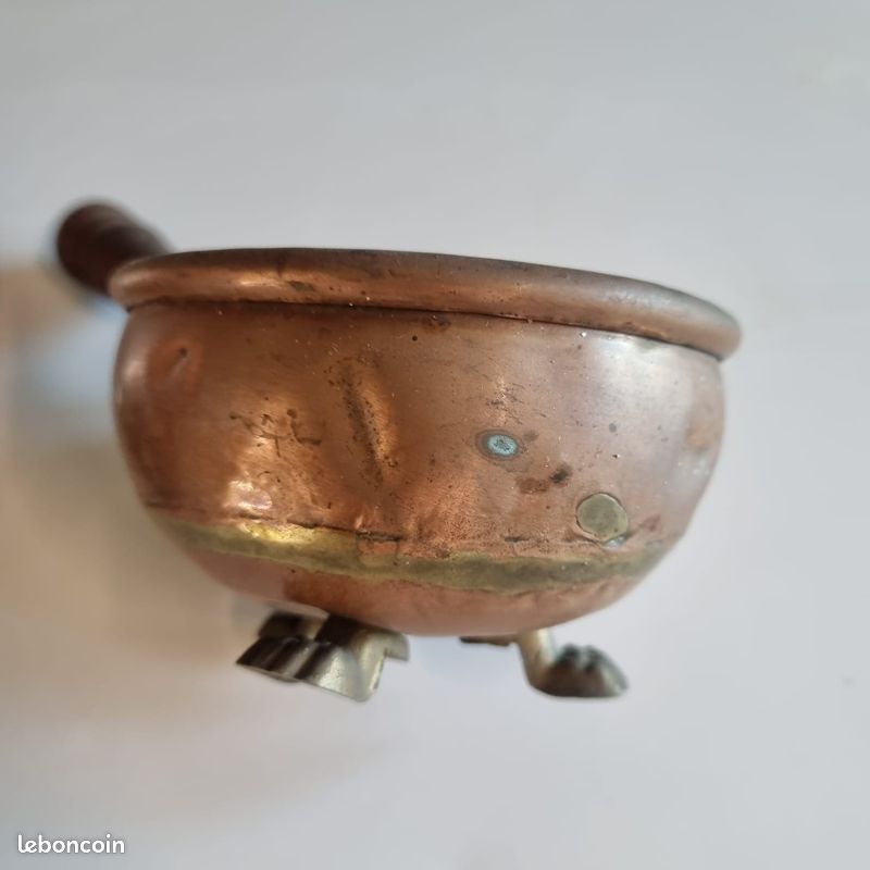 Pichet en cuivre + petit chauffe portion tripode (image 7)
