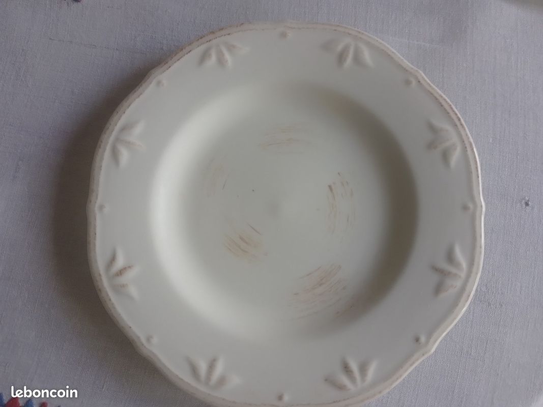 8 petite assiette plate à dessert anciens (image 3)