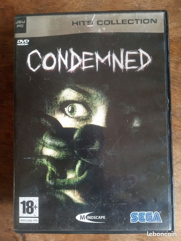 Condemned, pc, dvd rom, jeux vidéo, Sega (image 1)
