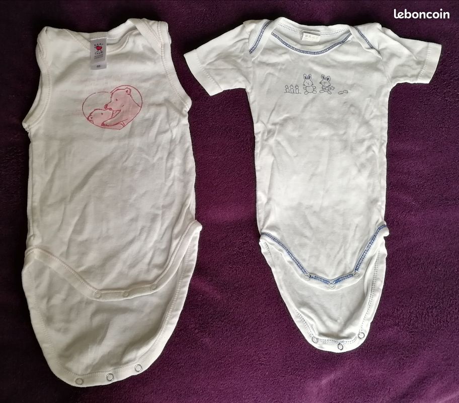 Lot bébé 6 mois bodies vêtements (image 2)