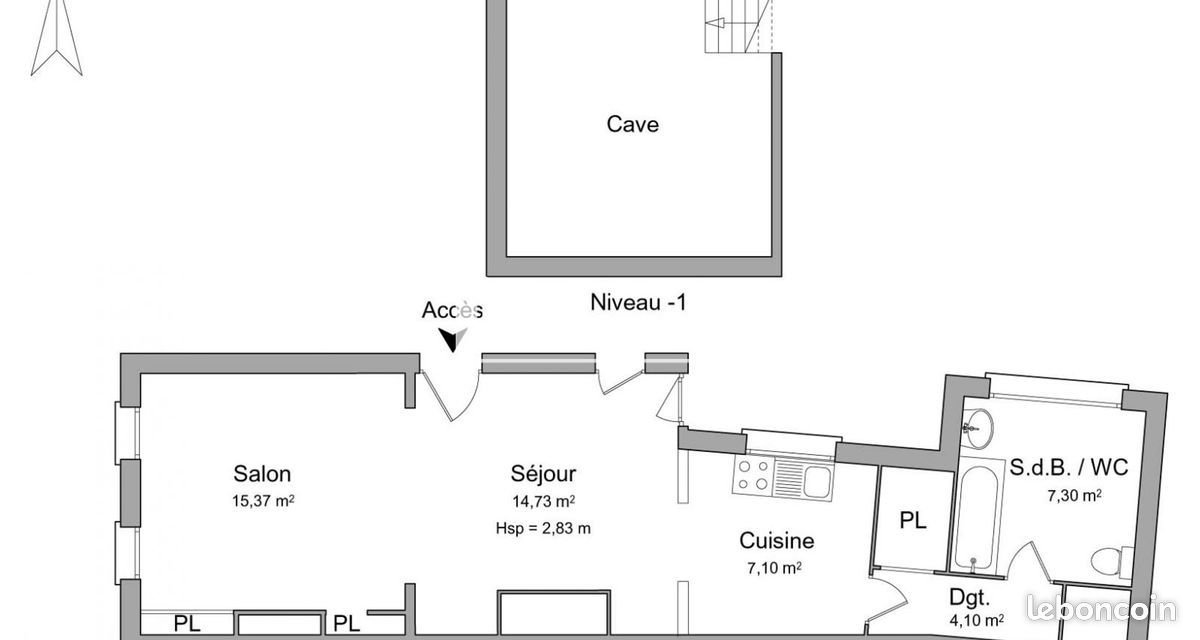 Appartement 1 pièce 49 m² · à Amiens · 49 m² · 515 €/mois