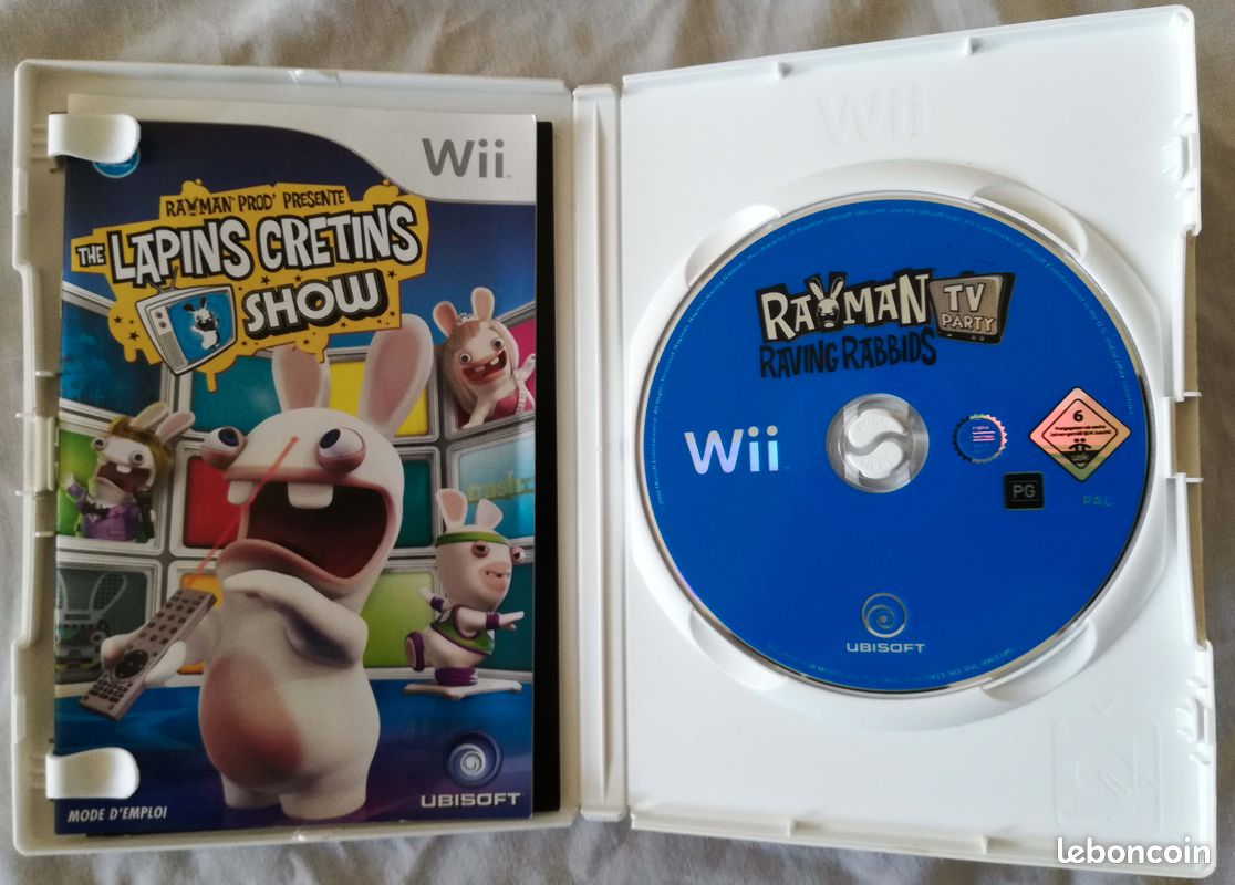 Jeu Nintendo Original Wii / Wii U PAL FR Rayman Prod Présente The Lapins Crétins Show Complet Boite (image 3)