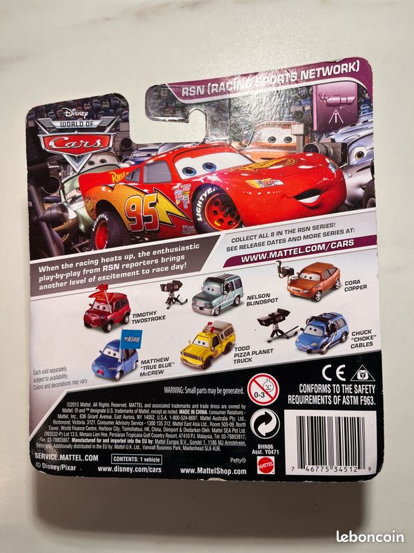 Voiture Cars Disney Pixar Matthew "true blue" McCrew (image 2)