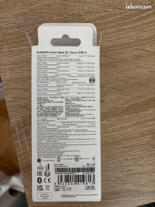 Montre connectée Xiaomi Smarg band 10 (image 6)