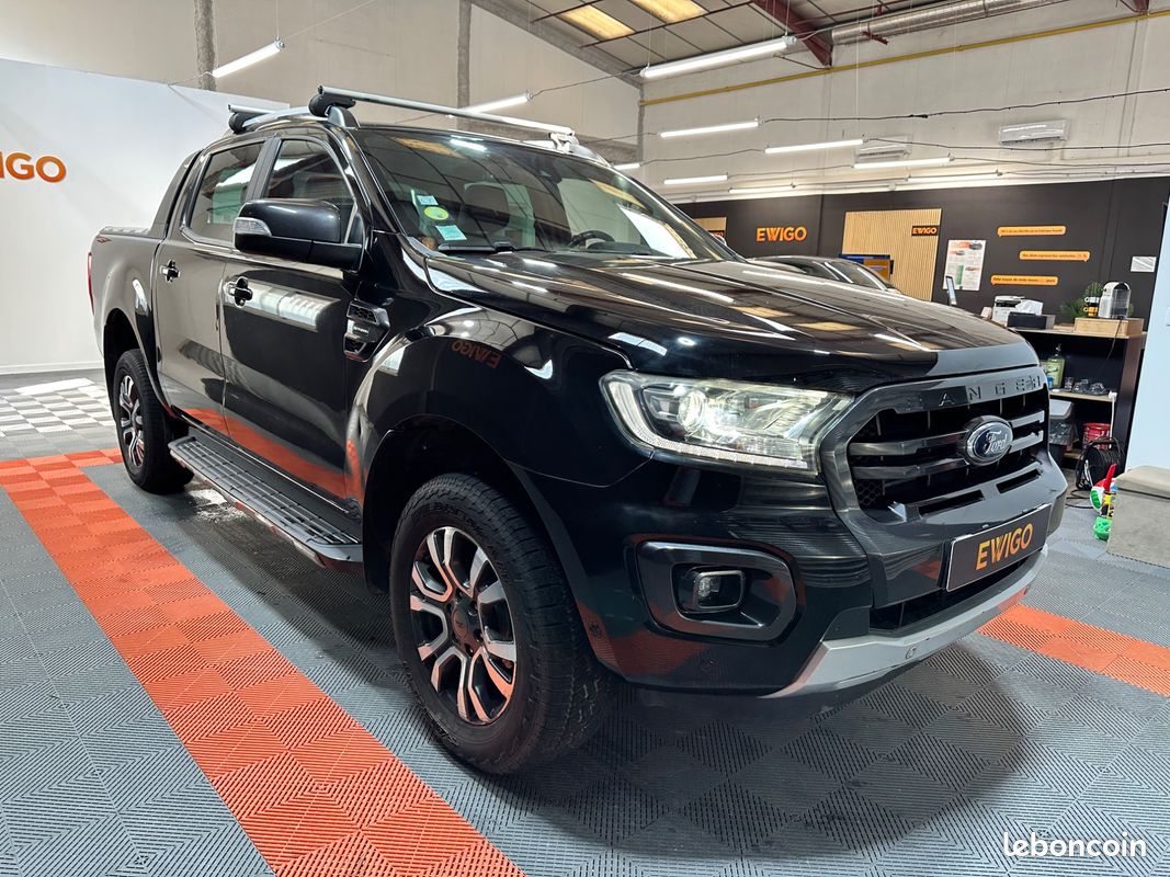 Ford ranger double cabine 2.0 tdci 215ch bva10 wildtrak 4x4 - carplay - attelage - camera de recul (image 12)