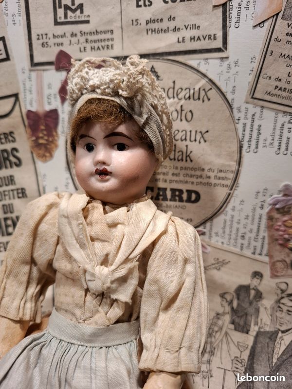 Tout petit corps de poupée ancienne Mignonette. Haut : 14 cm