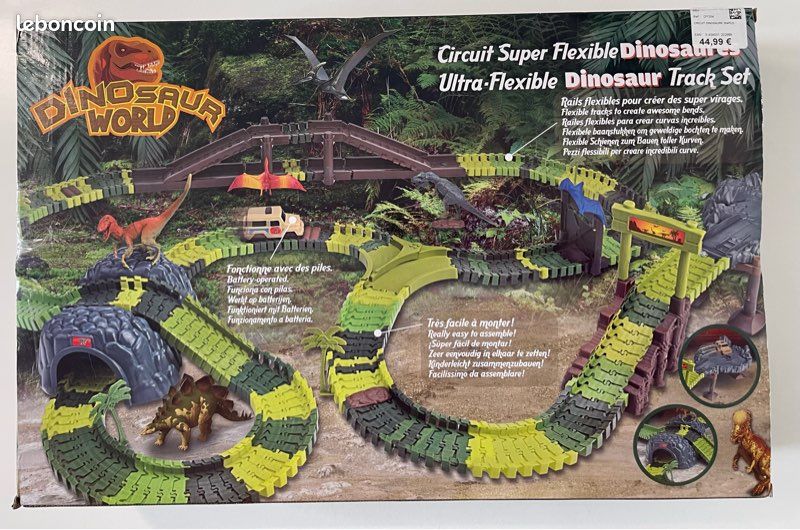 Circuit Super Flexible Dinosaures - 304 pièces - Très bon état - Boîte d’origine - 30 (image 2)
