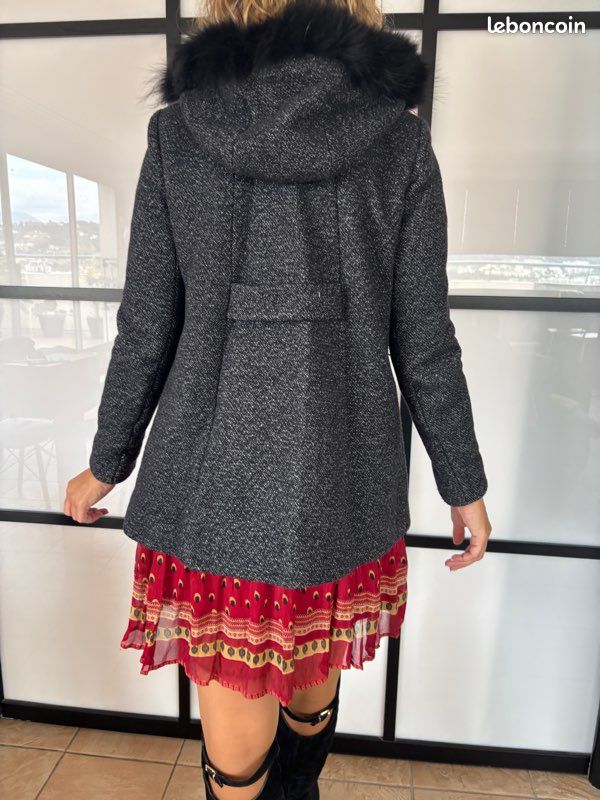 Pull-Manteau En Laine HACHE - Taille 38/8, Couleur Noire | Neuf Avec Étiquettes, Style Veste