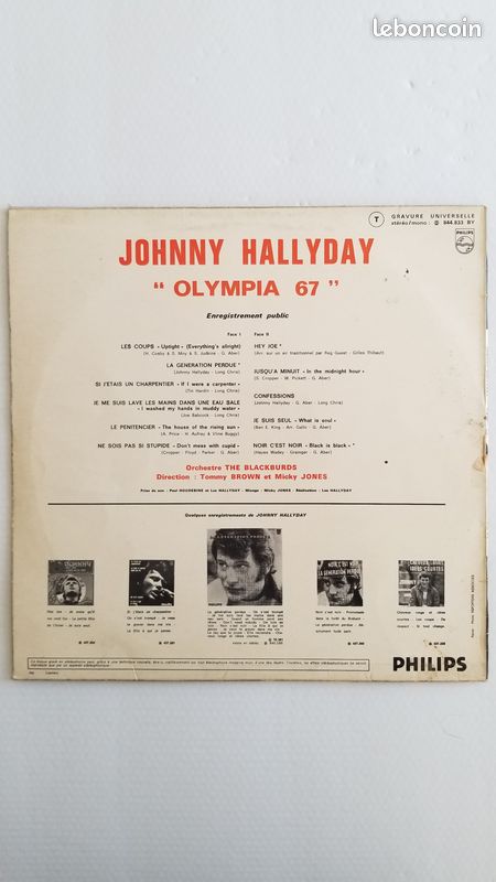 Johnny Halliday x 6 Vinyles (image 2)