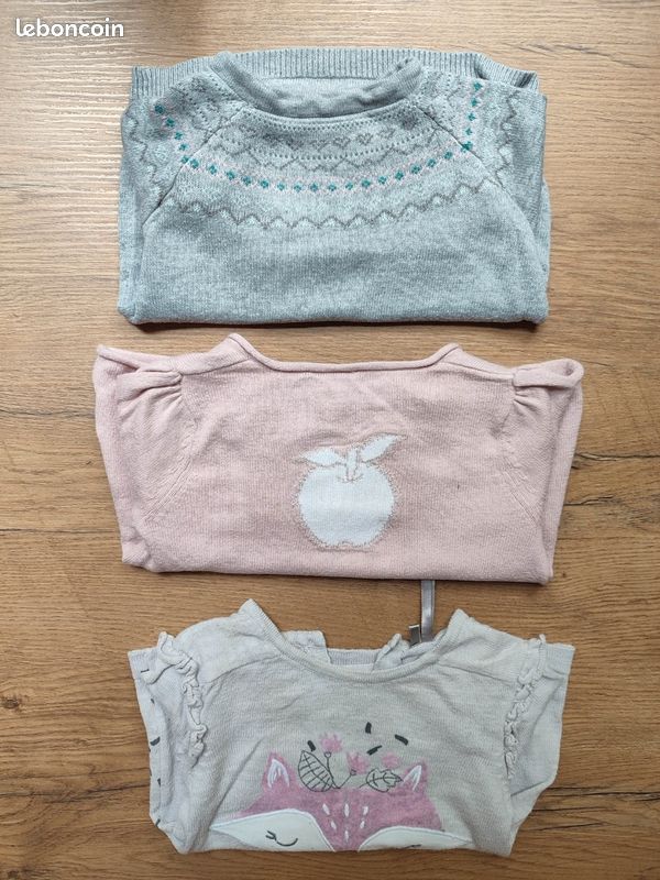 Lot vêtements été bébé fille 12 mois (Petit Bateau, Sergent Major, Absorba, Cyrillus, Du Pareil Au Même....) (image 9)