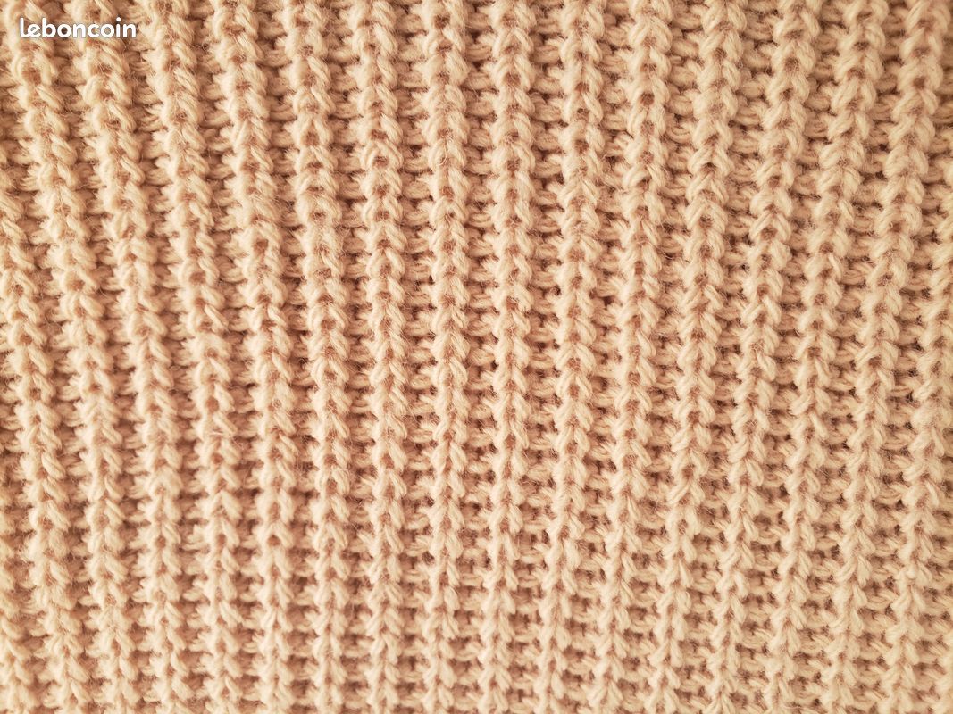 Pull col cheminée Actuelle 38/40 vieux rose (image 3)