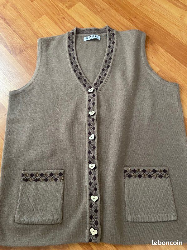 Gilet marron (image 1)