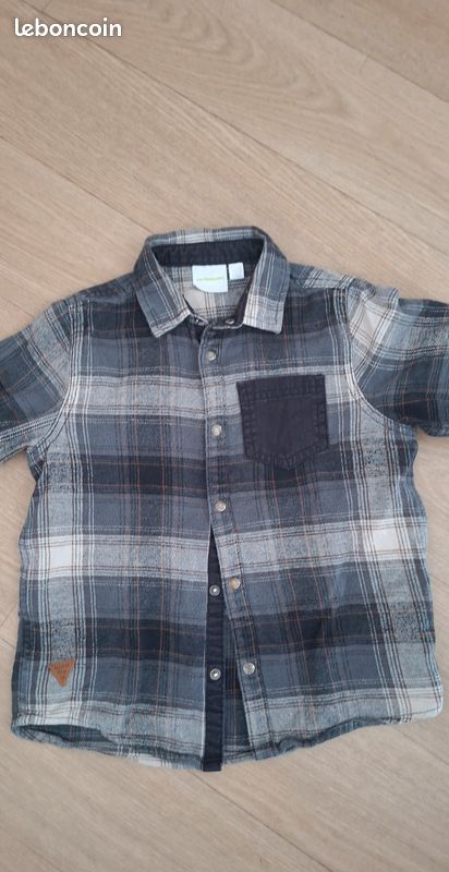 Chemise garçon 7 ans en coton marque verbaudet (image 1)