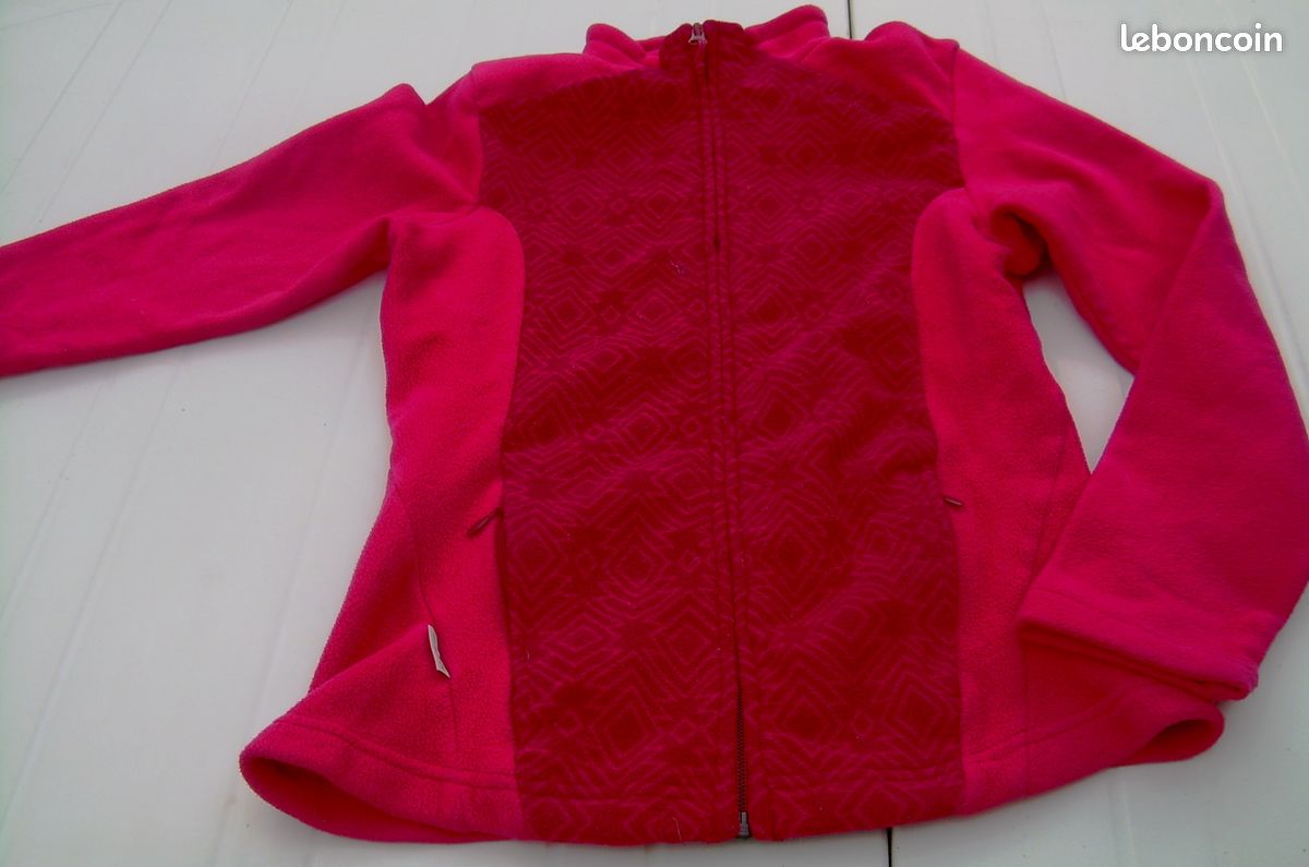 2 polaires Decathlon de randonnée fushia T.XS (vic)21 (image 1)