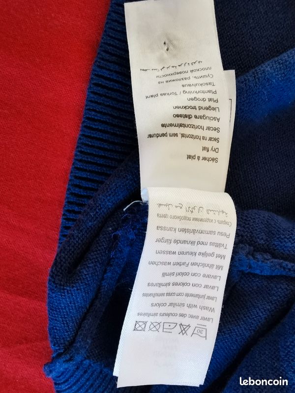 Gilet manches longues bleu 6 ans Vertbaudet (image 10)
