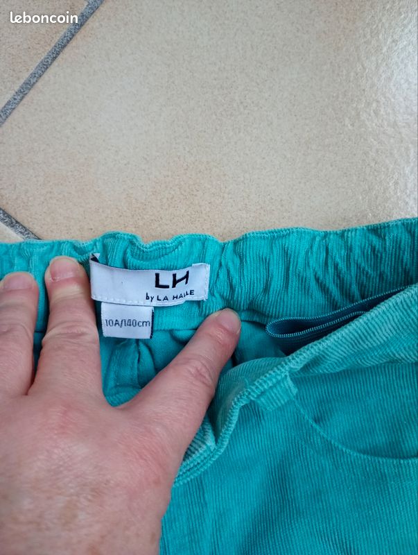 Pantalon velour fille (image 2)