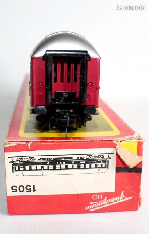 Fleischmann 507608 Wagon voyageurs boite a tonnerre, 2ème classe,SNCF