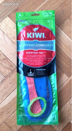 Semelles Intérieures En Cuir KIWI - Everyday Comfort - Neuves Taille 44/45 - Marron - Fabriqué En France