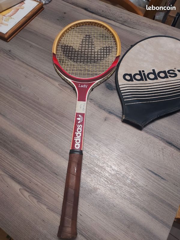 Ancienne Raquette De Tennis Wilson Lady Advantage En Bois – Authentique Vintage Avec Housse, Taille De Grip 4 1/4