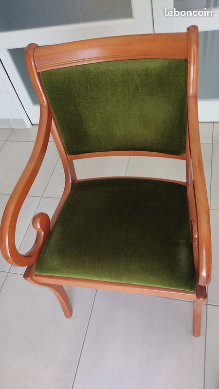 Fauteuil en velours (image 5)