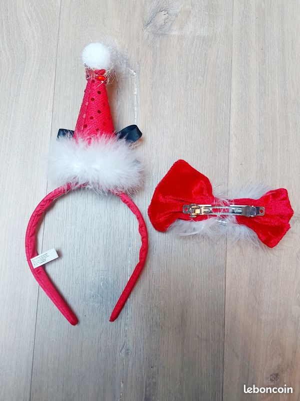Lot De 2 Serre-Tête Noël Femme Avec Clochette – Rouge Et Vert, Bandeaux Festifs Avec Cloches Métalliques, Pour Fêtes, Mariages, Anniversaires Et Cosplay