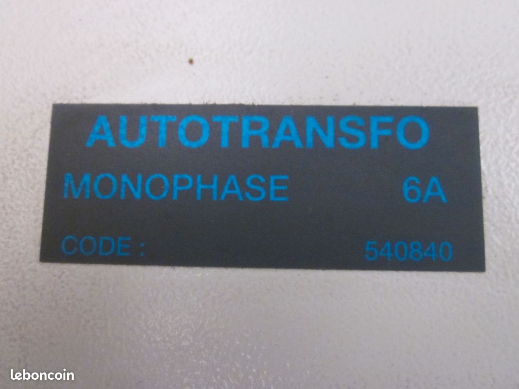 Variateur de vitesse par autotransfo 5 vitesses 220 volts 6 Amp. France Air (image 10)