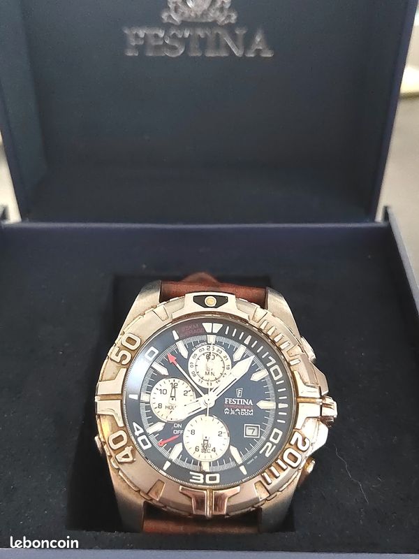 Montre FESTINA chrono bike 16095 bracelet cuir (image 2)