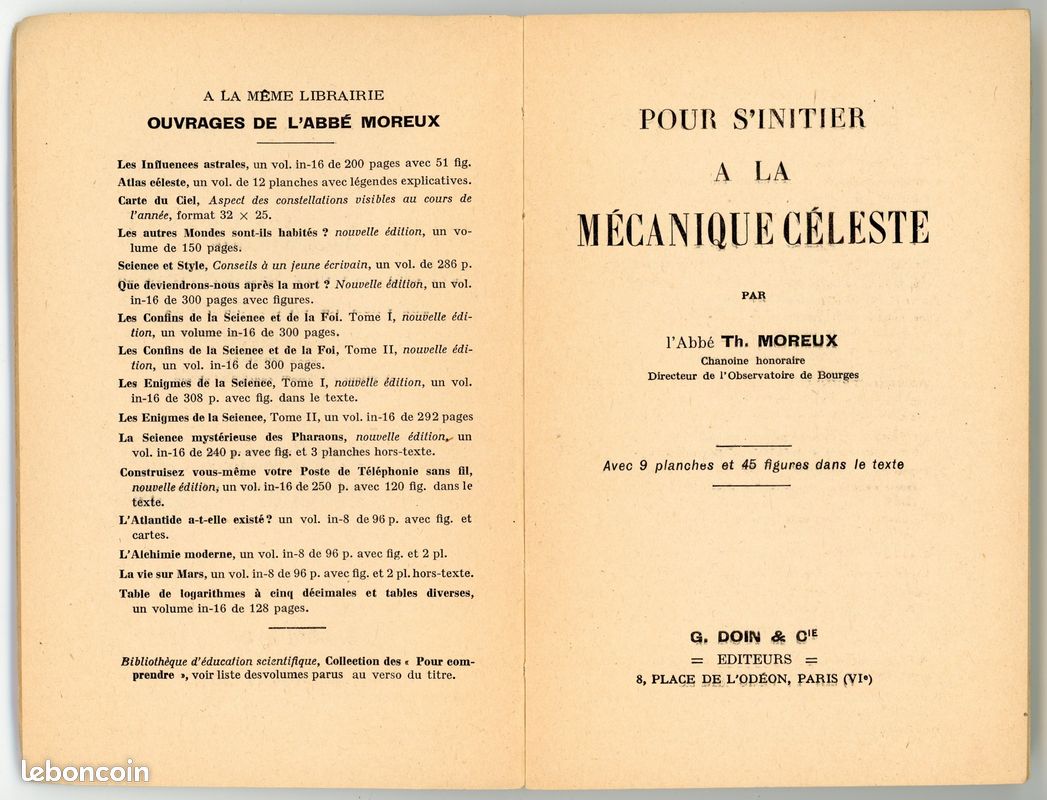 Anciens ouvrages de l'Abbé Moreux (1948 à 1951) (image 5)
