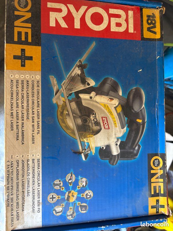 Scie circulaire ryobi one+ sans batterie ni chargeur (image 2)