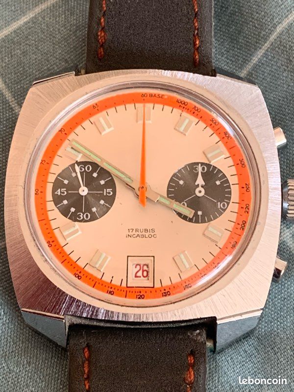 Montre chronographe 17 rubis incabloc vintage (image 2)
