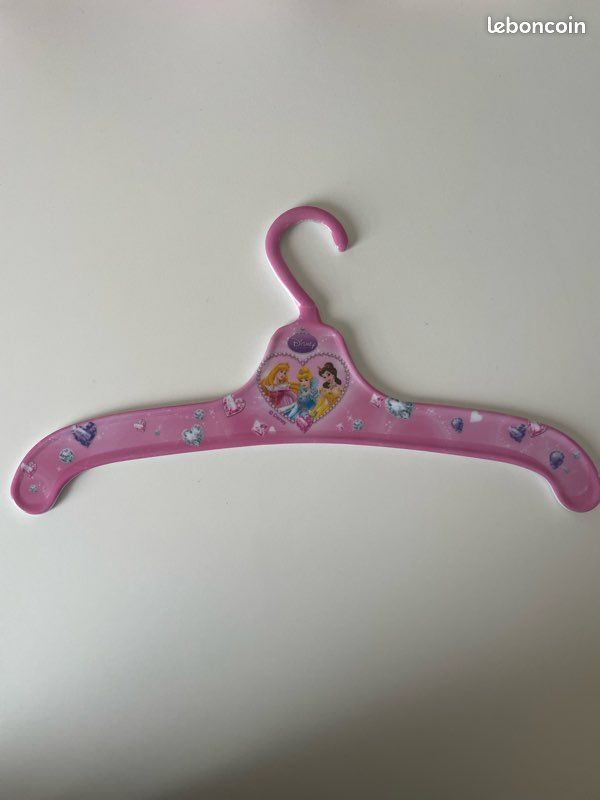 Lot de 15 cintres enfant velours Rose