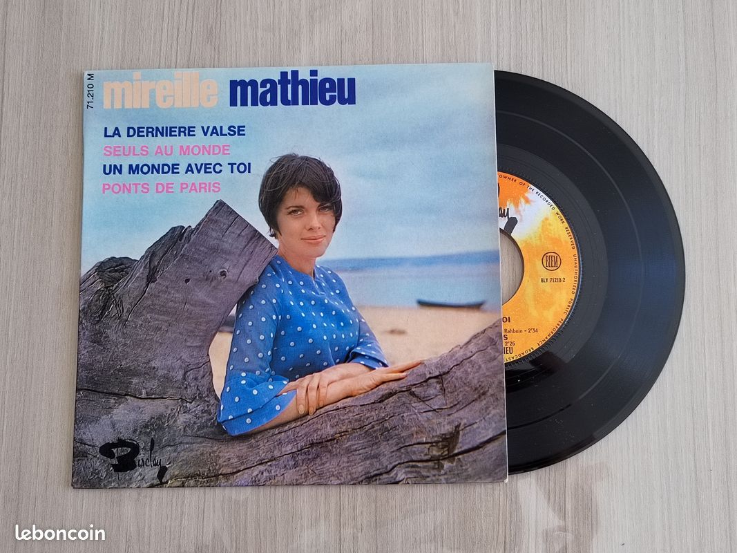 MIREILLE MATHIEU 45 T la dernière valse (image 1)